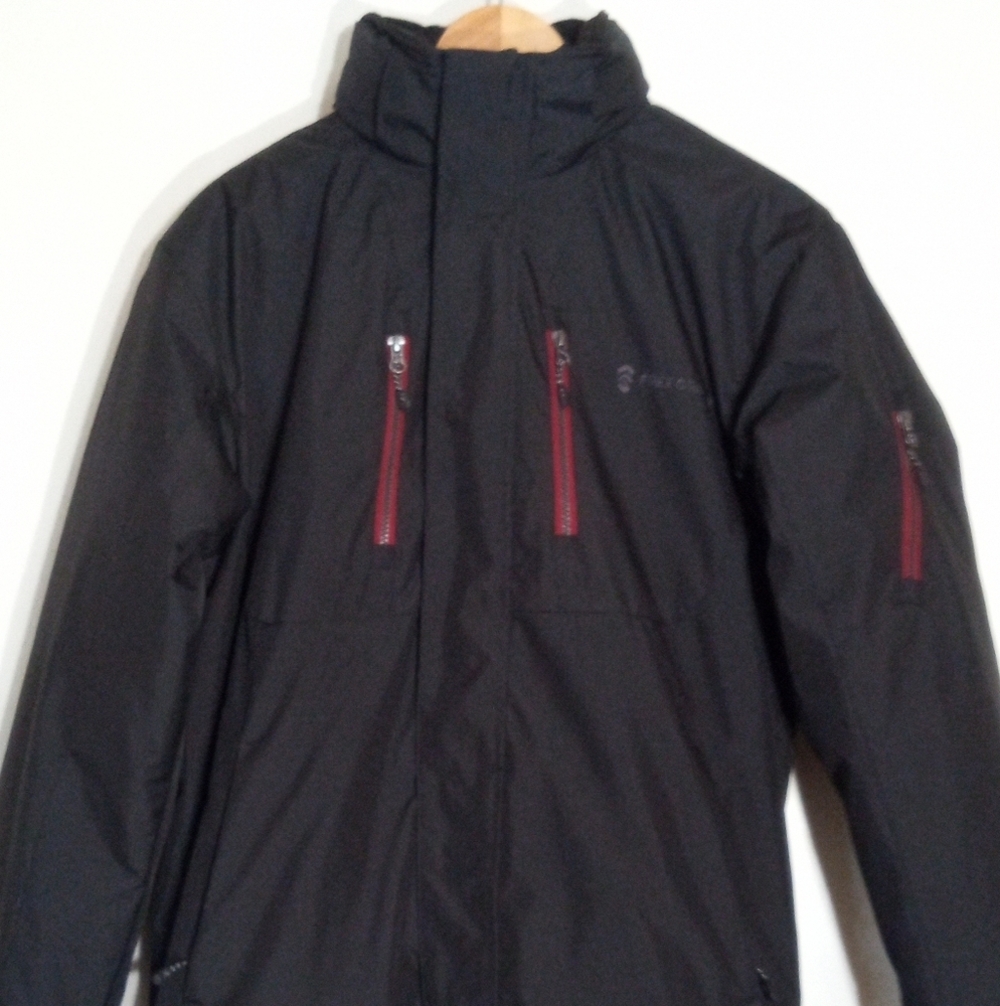 Free Country winter coat charcoal grey with removable lightweight jacket liner